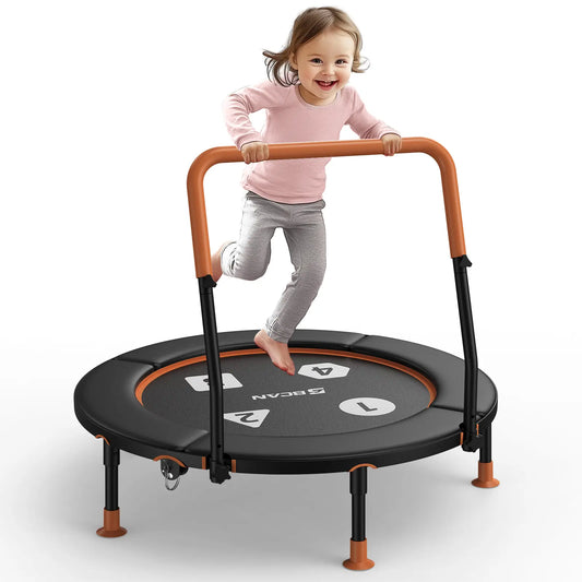 Toddler Trampoline | Adjustable Handle- 36IN-BLACK