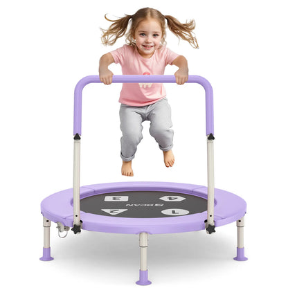 Toddler Trampoline | Adjustable Handle- 36IN-PURPLE