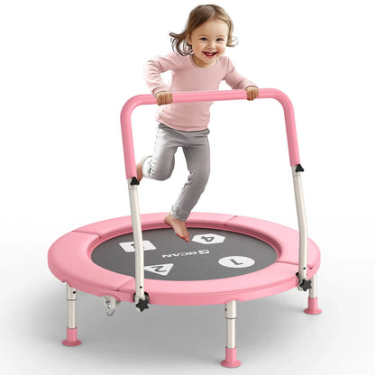 Toddler Trampoline | Adjustable Handle- 36IN-PINK