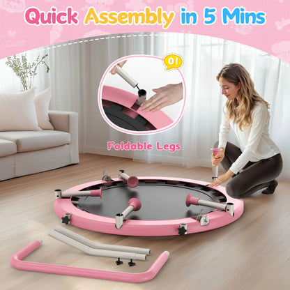 Toddler Trampoline | Adjustable Handle- 36IN-PINK