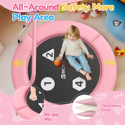 Toddler Trampoline | Adjustable Handle- 36IN-PINK